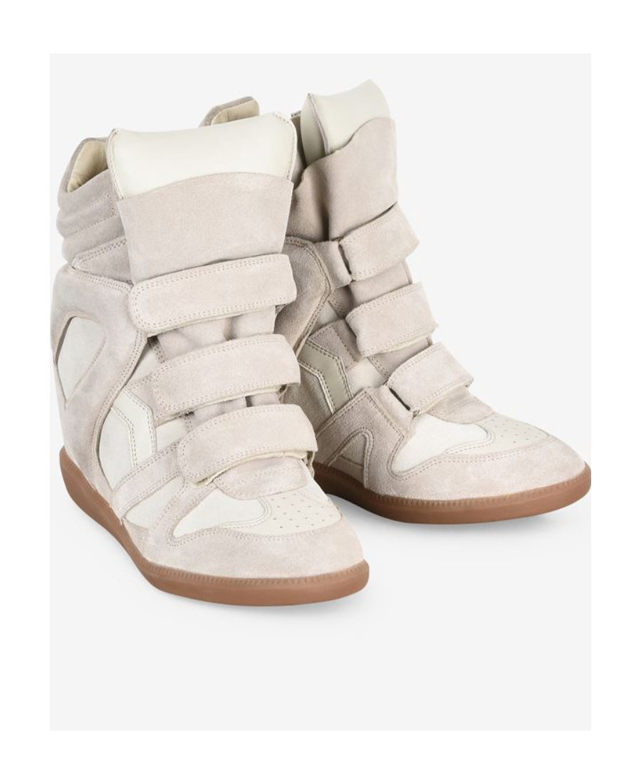 Isabel Marant Womens Bone/comb Bekett Suede High-top Trainers Eur 36 / 3 Uk In Nude &amp; Neutrals