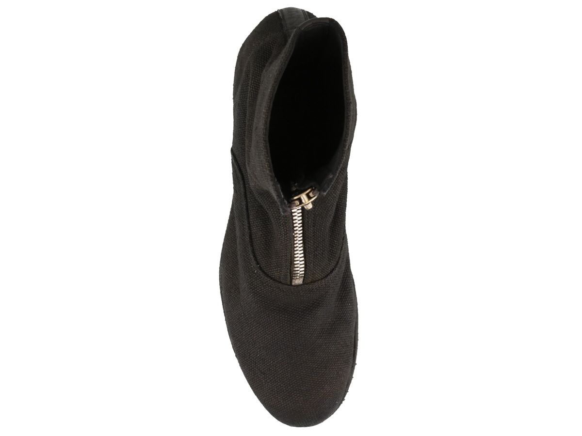 Guidi 210bp Front Zipper And Bare Boots In Black