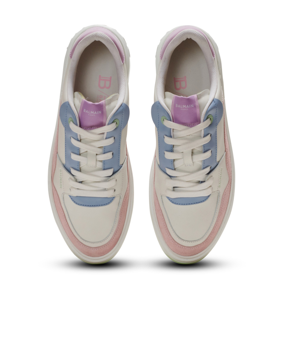 Balmain B-court Flip Sneakers In White