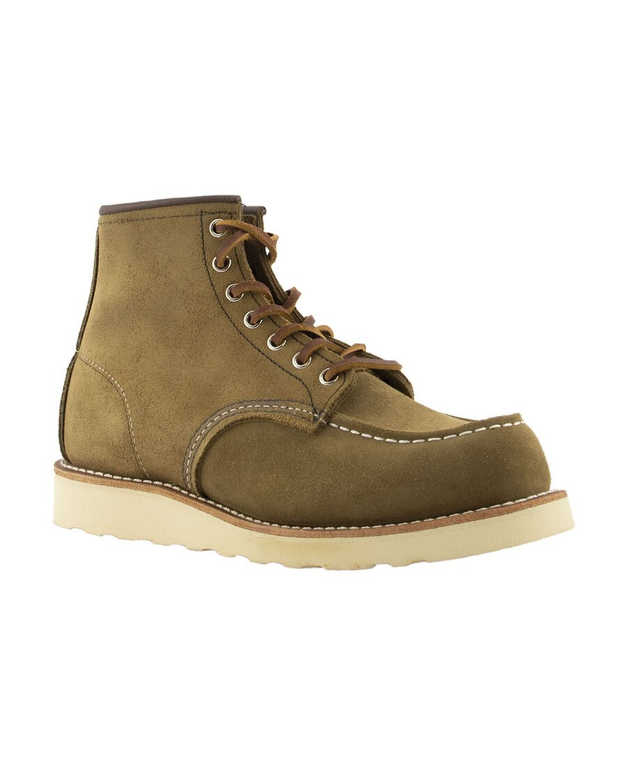 Red Wing Shoes Classic Moc Ankle Boots In Green