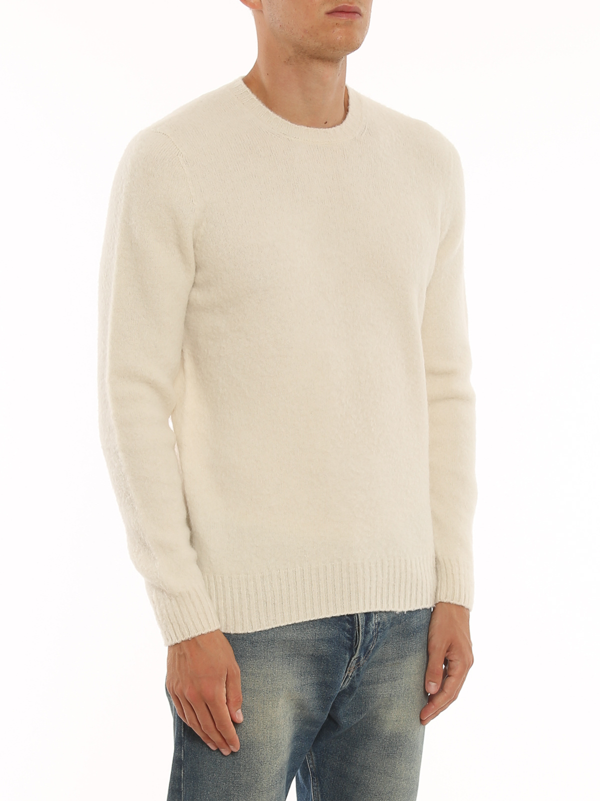 Drumohr Lambswool Crewneck In Nude