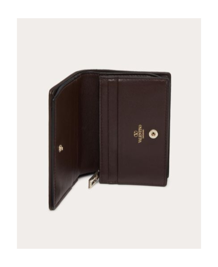 Valentino Small Printed Purse In Black