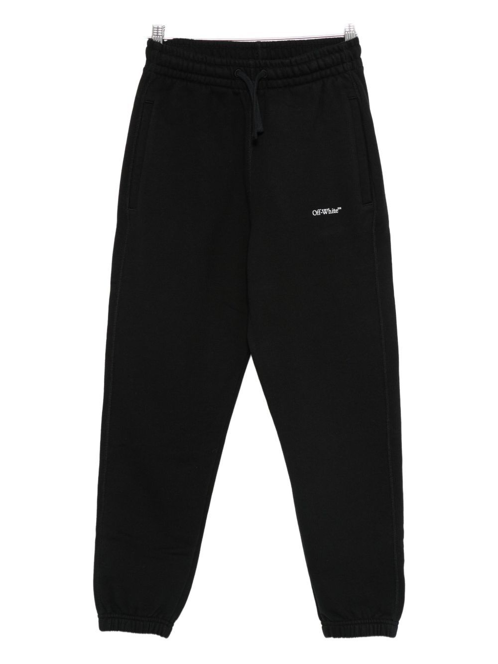 Off-white Elastic Waist Casual Pants In Black