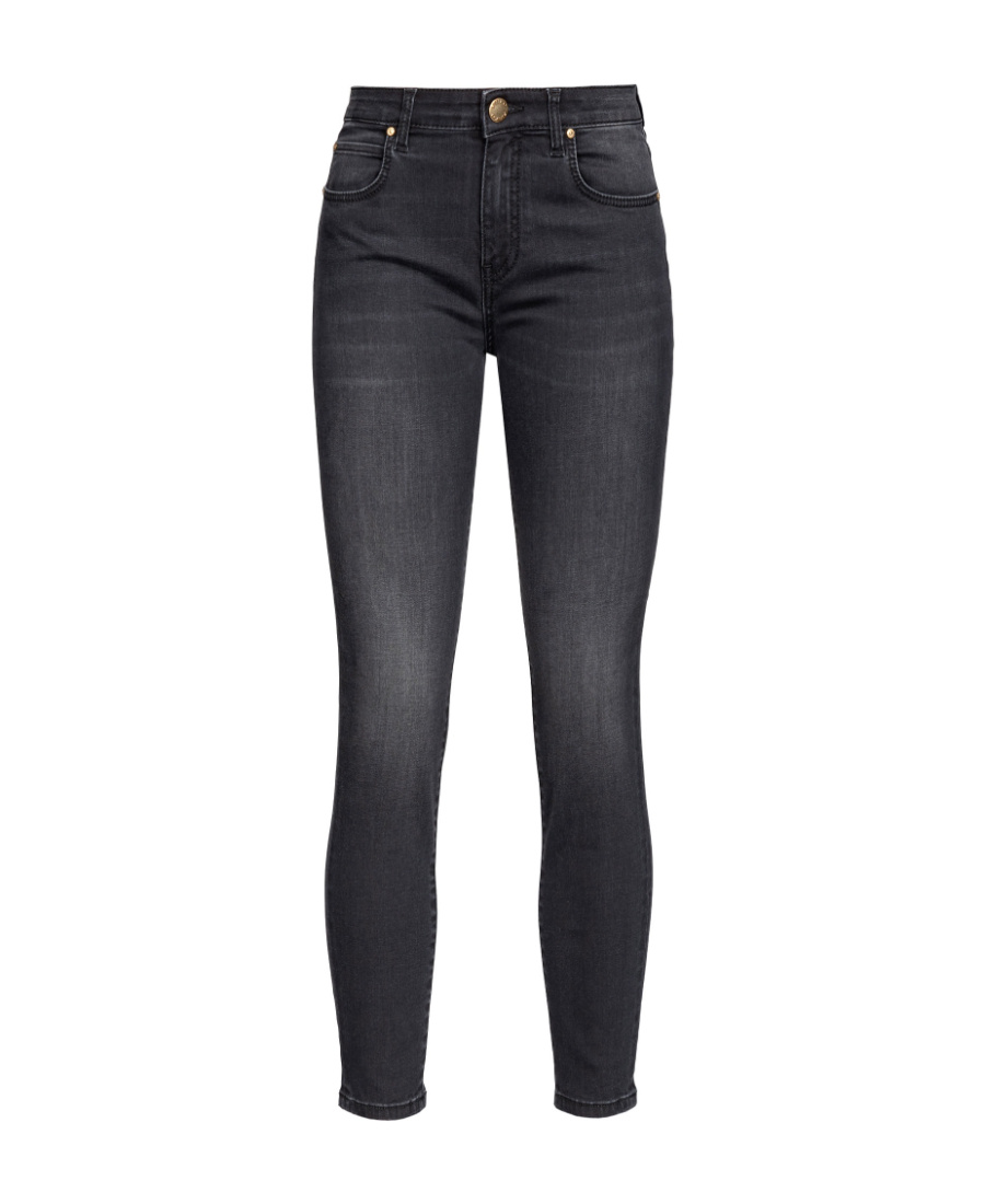 Pinko Sabrina Mid-rise Skinny Jeans In Black