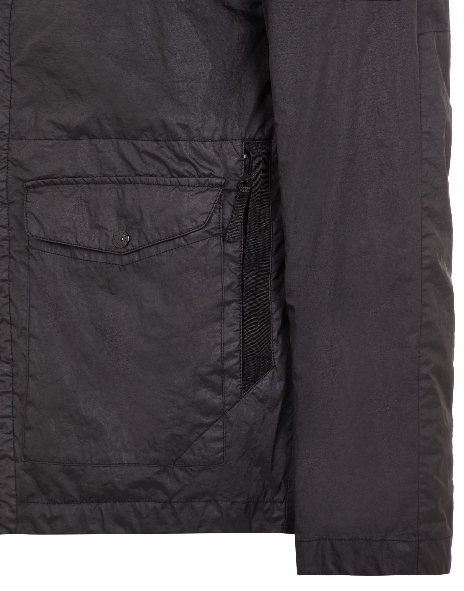 Stone Island Lightweight Jacket Black Polyamide In Black