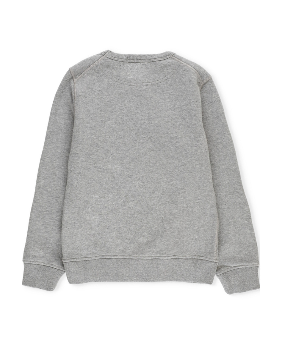 Stone Island Long-sleeved Round-neck Sweater In Gray