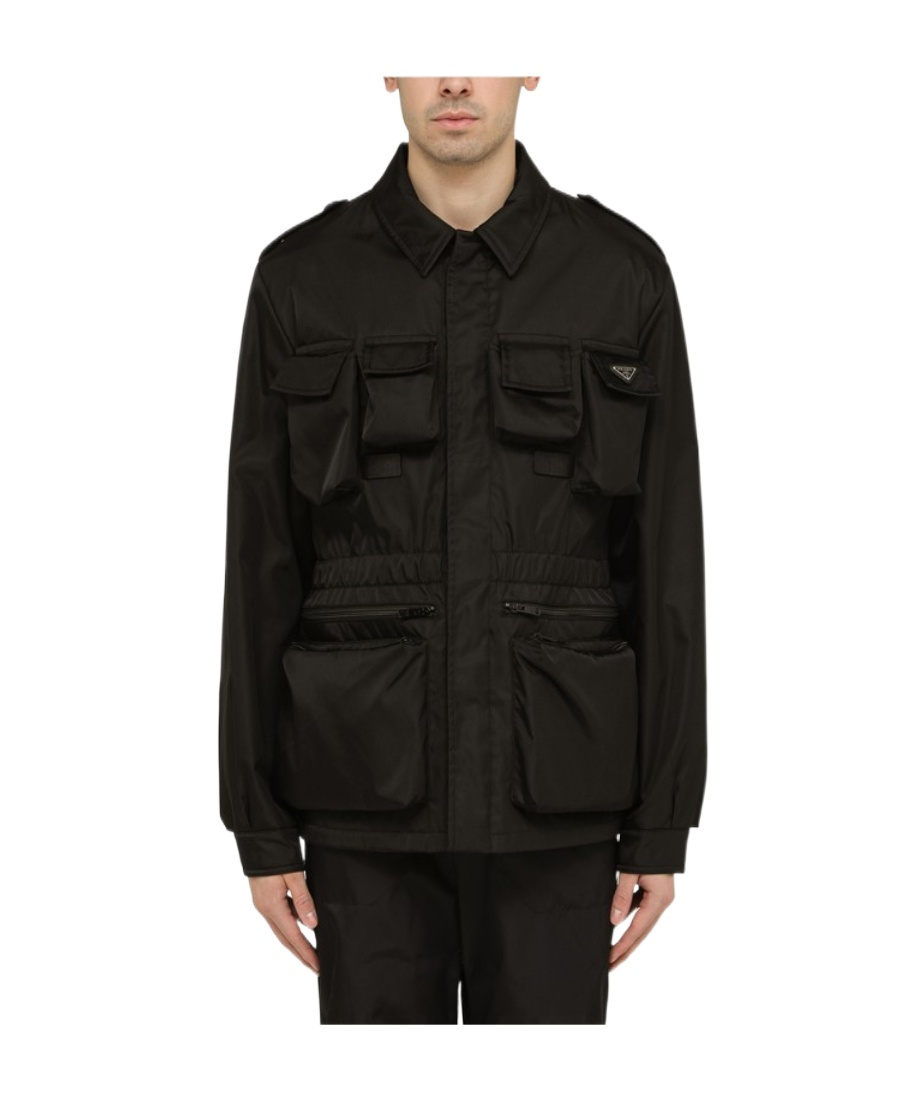 Prada Re-nylon Multi-pocket Jacket In Black