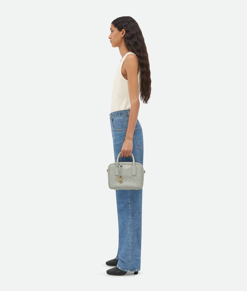 Bottega Veneta Small Gateway Intrecciato Tote Bag In Gray