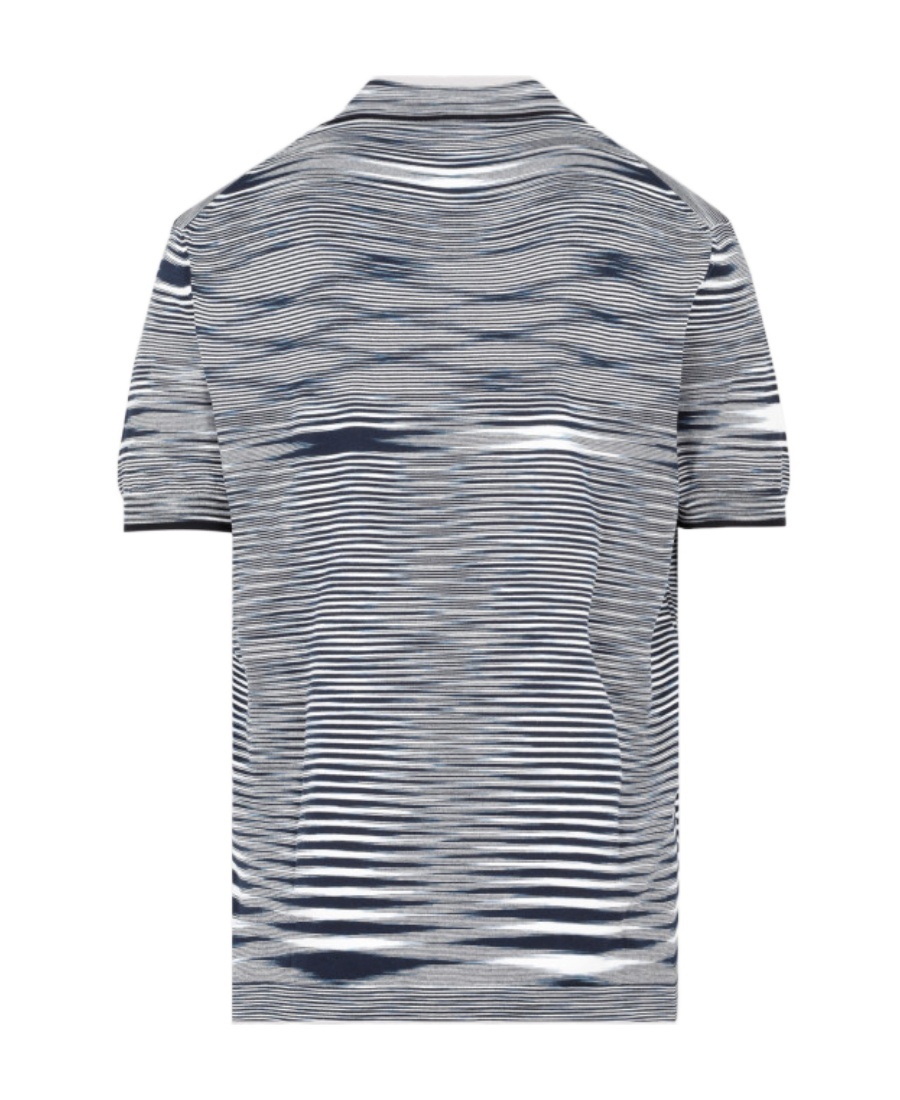 Missoni Short-sleeved Polo Shirt In Gray