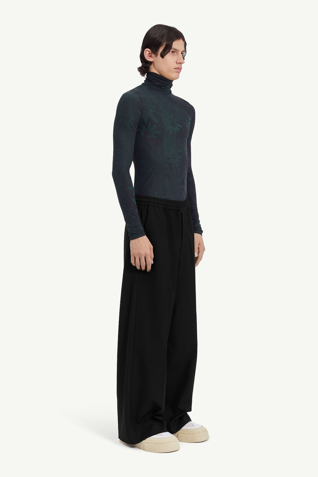 Mm6 Maison Margiela Wide-leg Trousers In Black