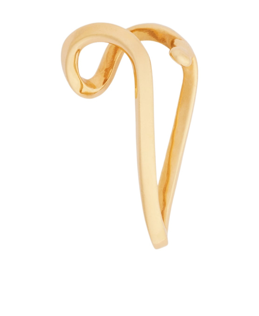 Ami Alexandre Mattiussi X Alan Crocetti Abstract Heart Ear Cuff In Yellow