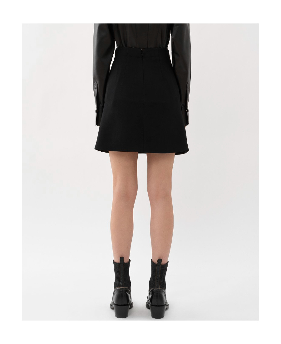 Chloé A-line Miniskirt In Black