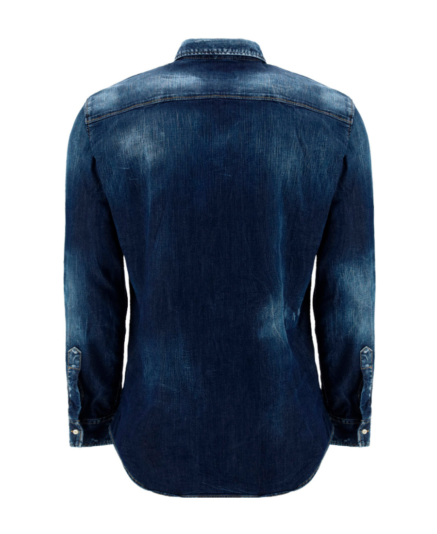 Dsquared2 Logo-print Shirt In Blue