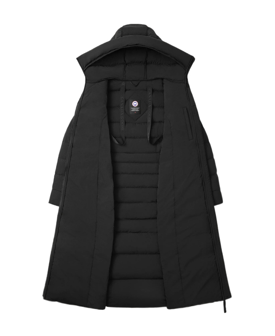 Canada Goose Clair Long 750 Fill Power Down Puffer Coat In Black