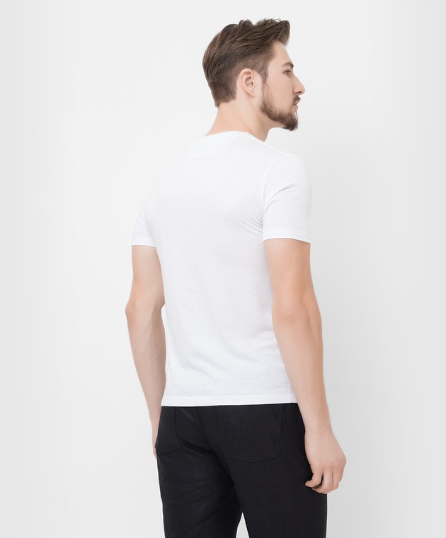 Stefano Ricci Logo Embroidery Detail Short-sleeved T-shirt In White
