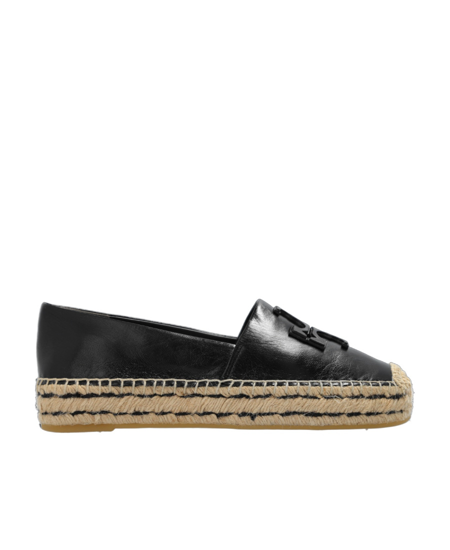 Tory Burch Everly Leather Espadrille In Brown