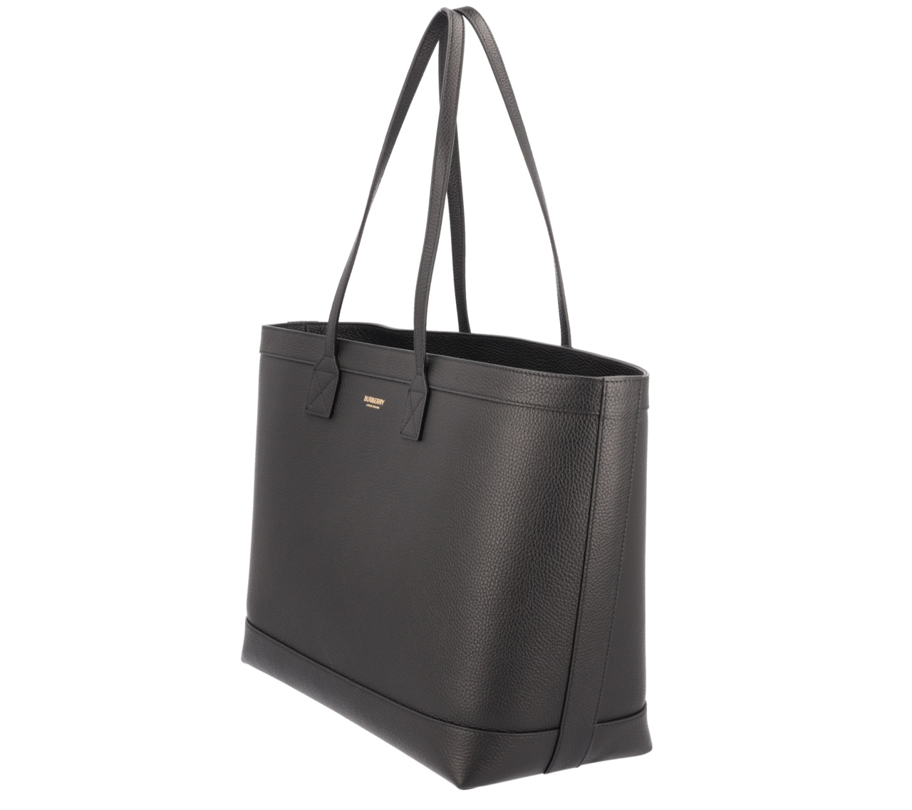 Burberry Double-handle Handbag In Black