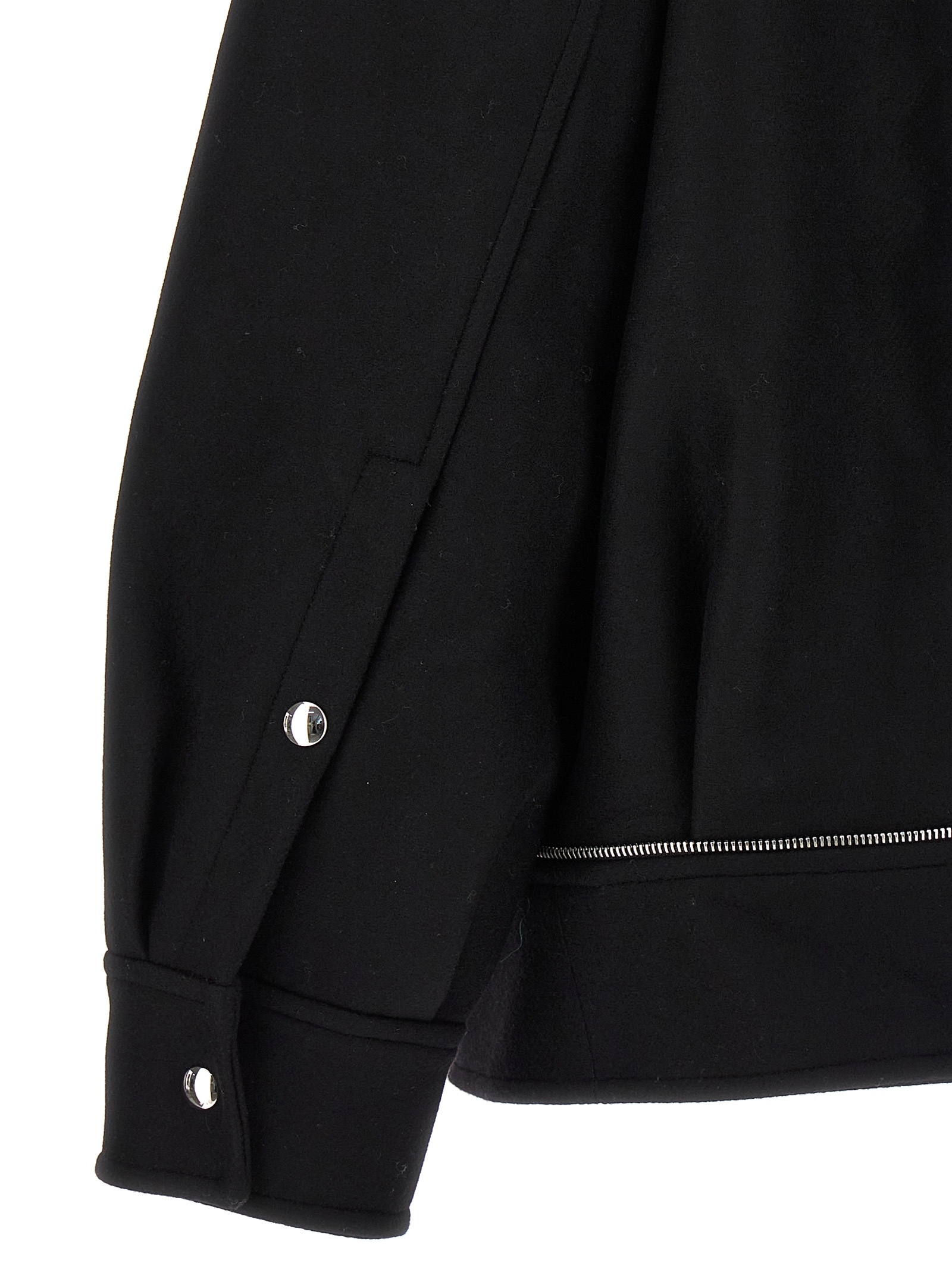 Khaite Long-sleeved Zipper Jacket In Black