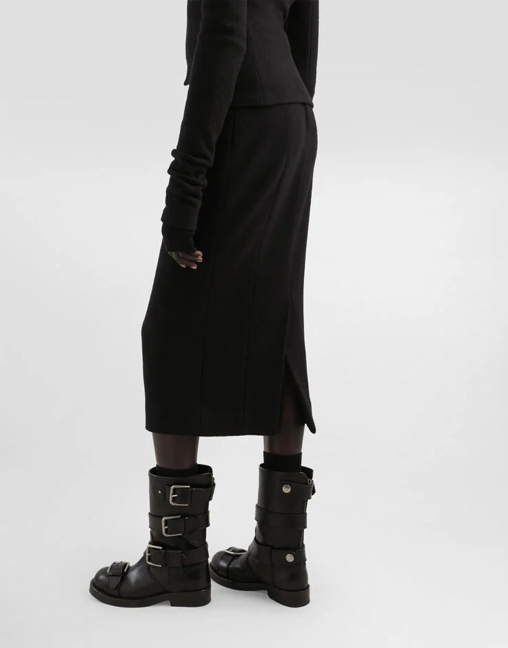 Dolce & Gabbana Dolce Gabbana Midi Pencil Skirt In Black