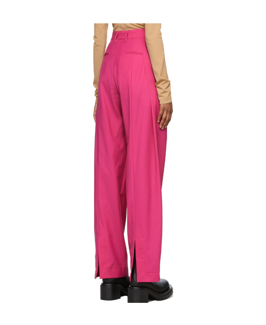 Shop Ambush High-waisted Tailored Trousers In Pink