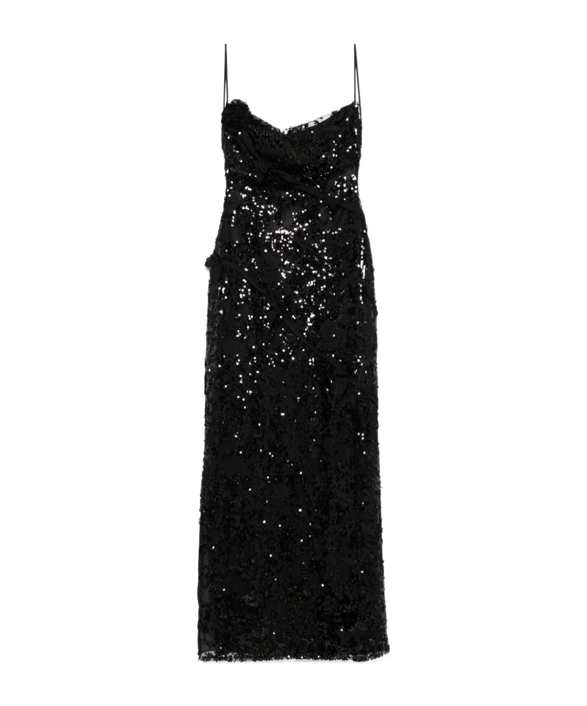 Coperni X Disney Sequin-embellished Maxi Dress In Black