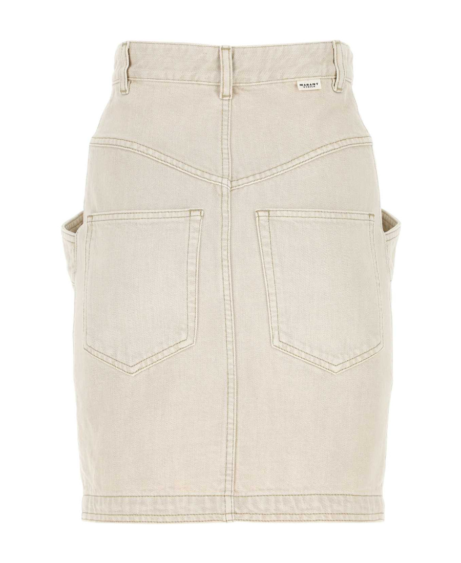 Isabel Marant Étoile Buttoned-up High-waisted Skirt In White