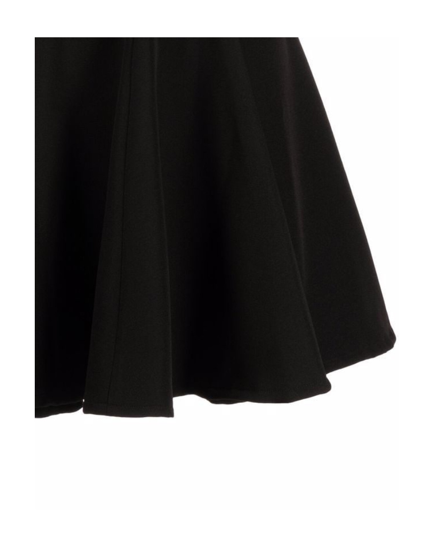 Shop Versace Jeans Logo-print Flared Miniskirt In Black
