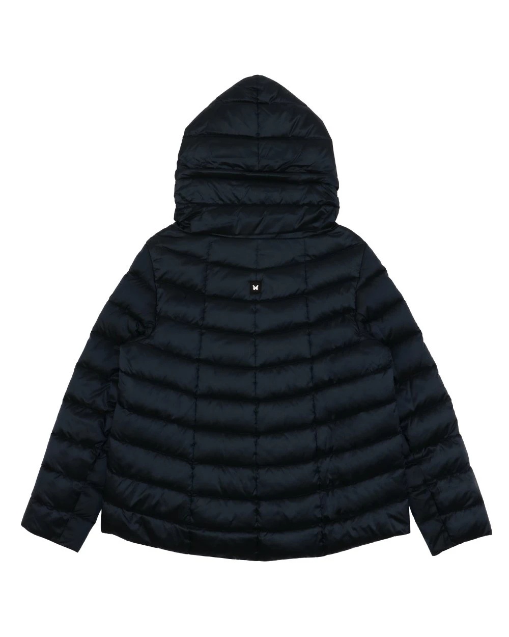 Weekend Max Mara Hooded Down Jacket In Blue