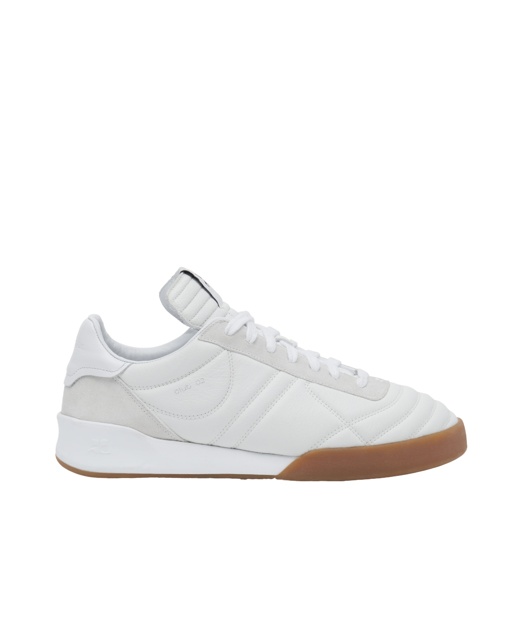 Courrèges Low-top Leather Sneakers In White