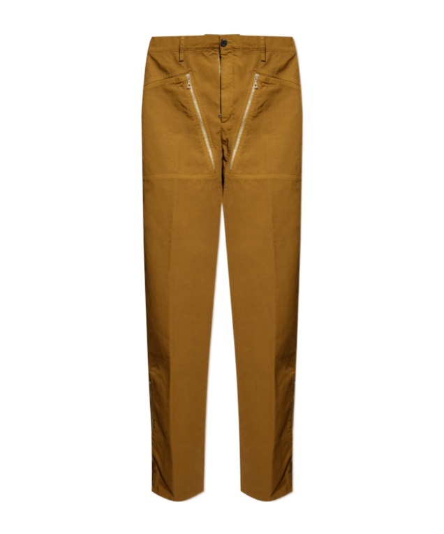 Dries Van Noten Belt Loop Track Pants In Brown