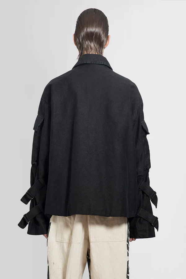 Dries Van Noten Zipper Casual Jacket In Black