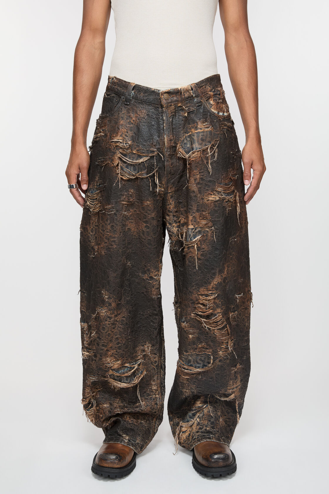 Acne Studios Belt-loop Jeans In Black