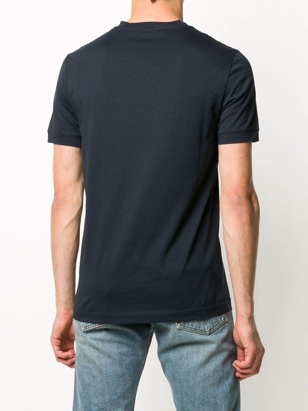 Giorgio Armani Borgonuovo 11 Cotton Jersey T-shirt In Black
