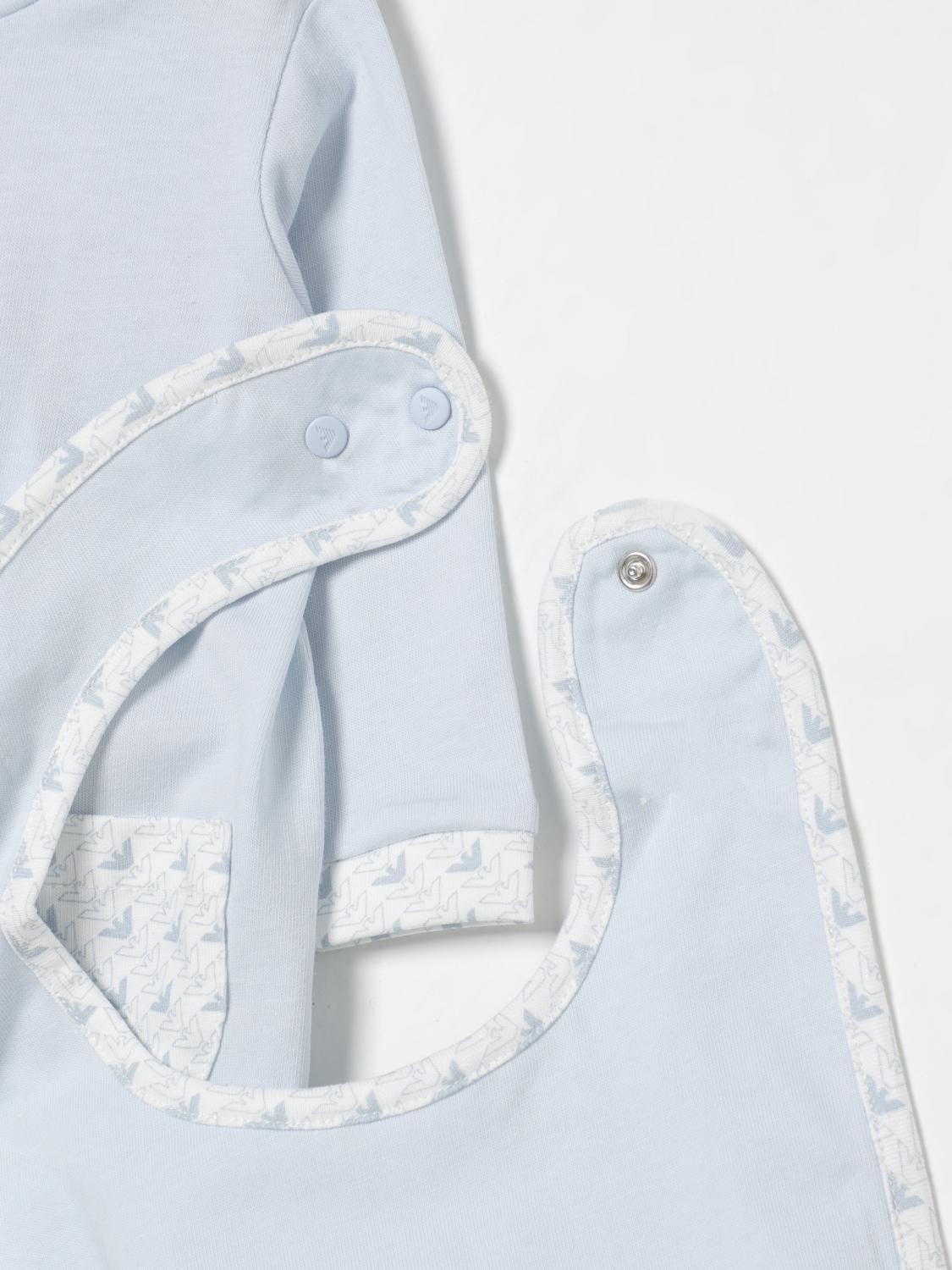 Emporio Armani Eagle-print Pajama Set In Blue