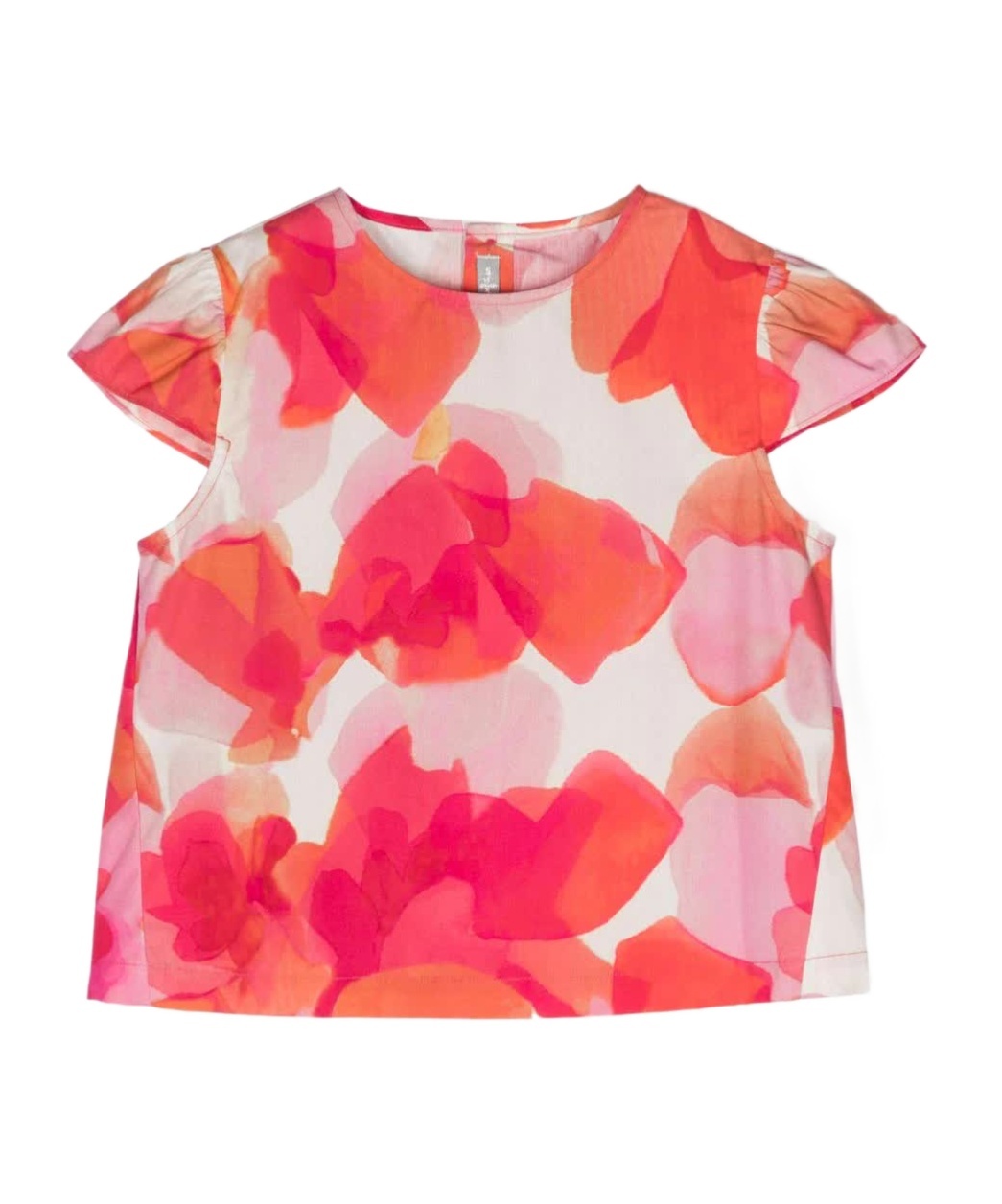 Il Gufo Abstract-print Poplin Blouse In Pink
