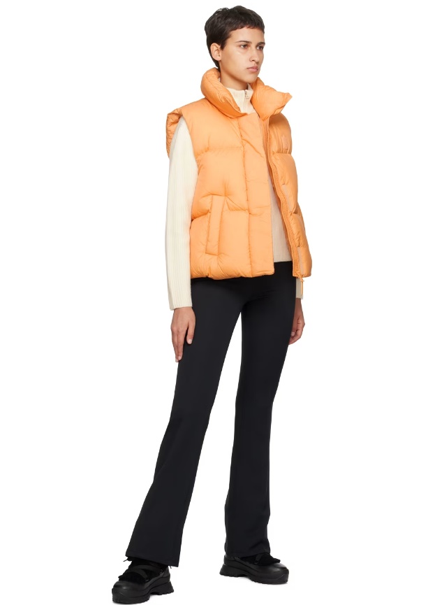 Mackage Logo Affixed To Vest In Orange