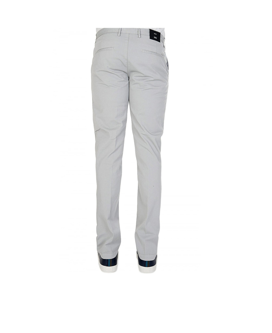 Hugo Boss Twill Casual Pants In Gray
