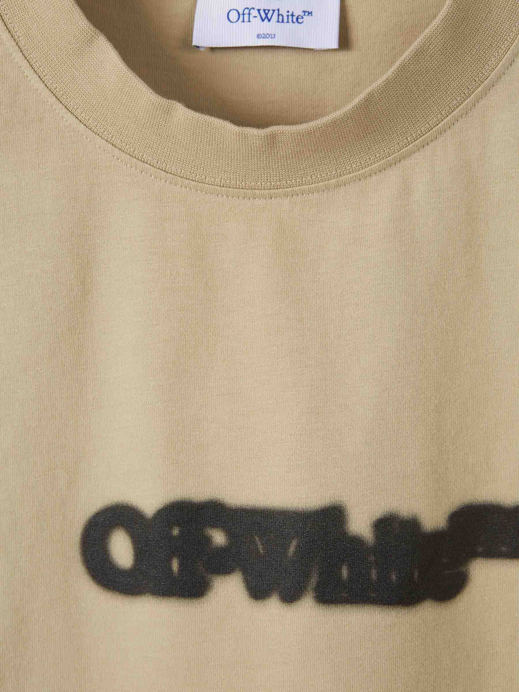 Off-white Spray Arrow T-shirt In Nude