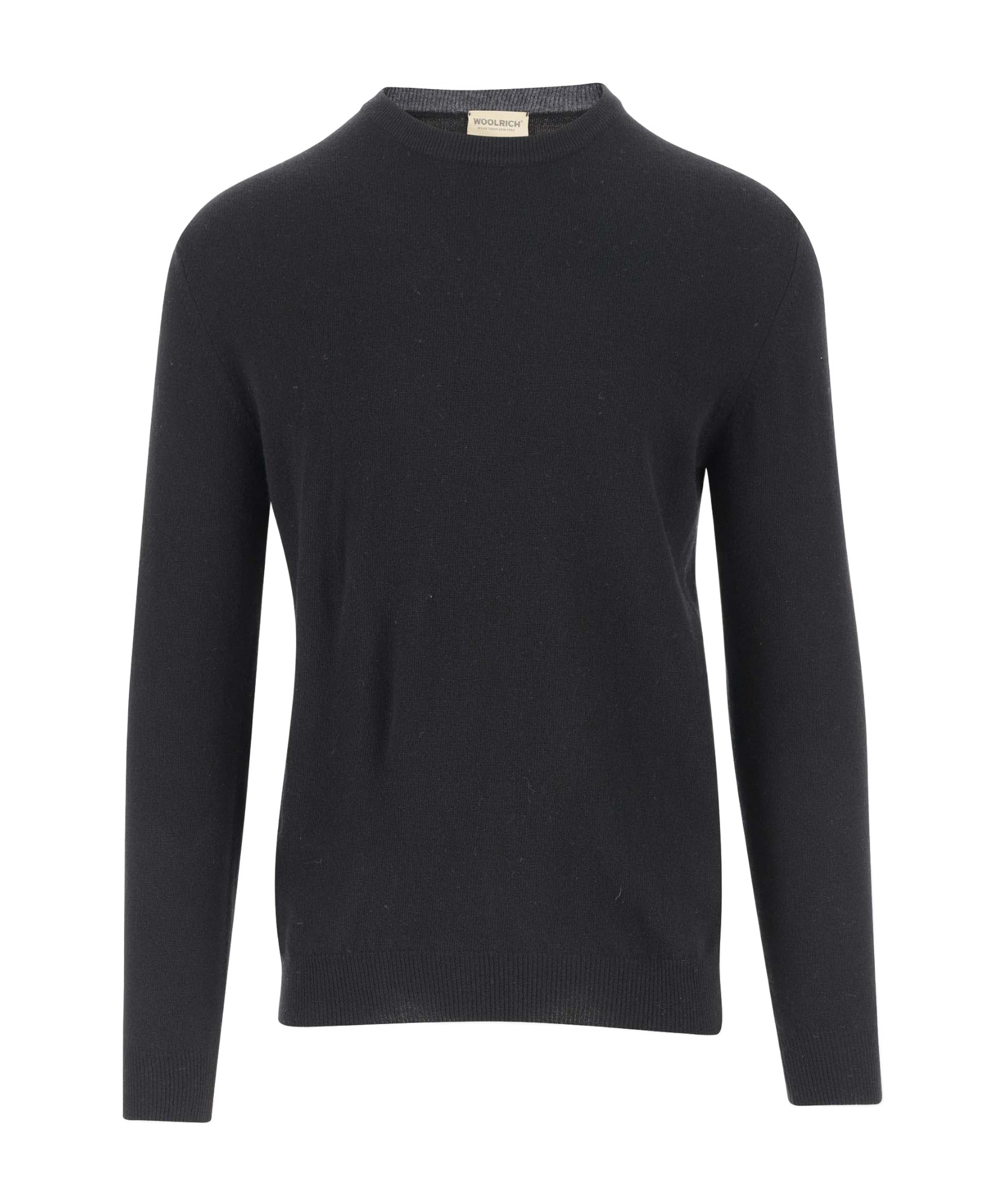 Woolrich Wool Crew-neck Sweater In Black