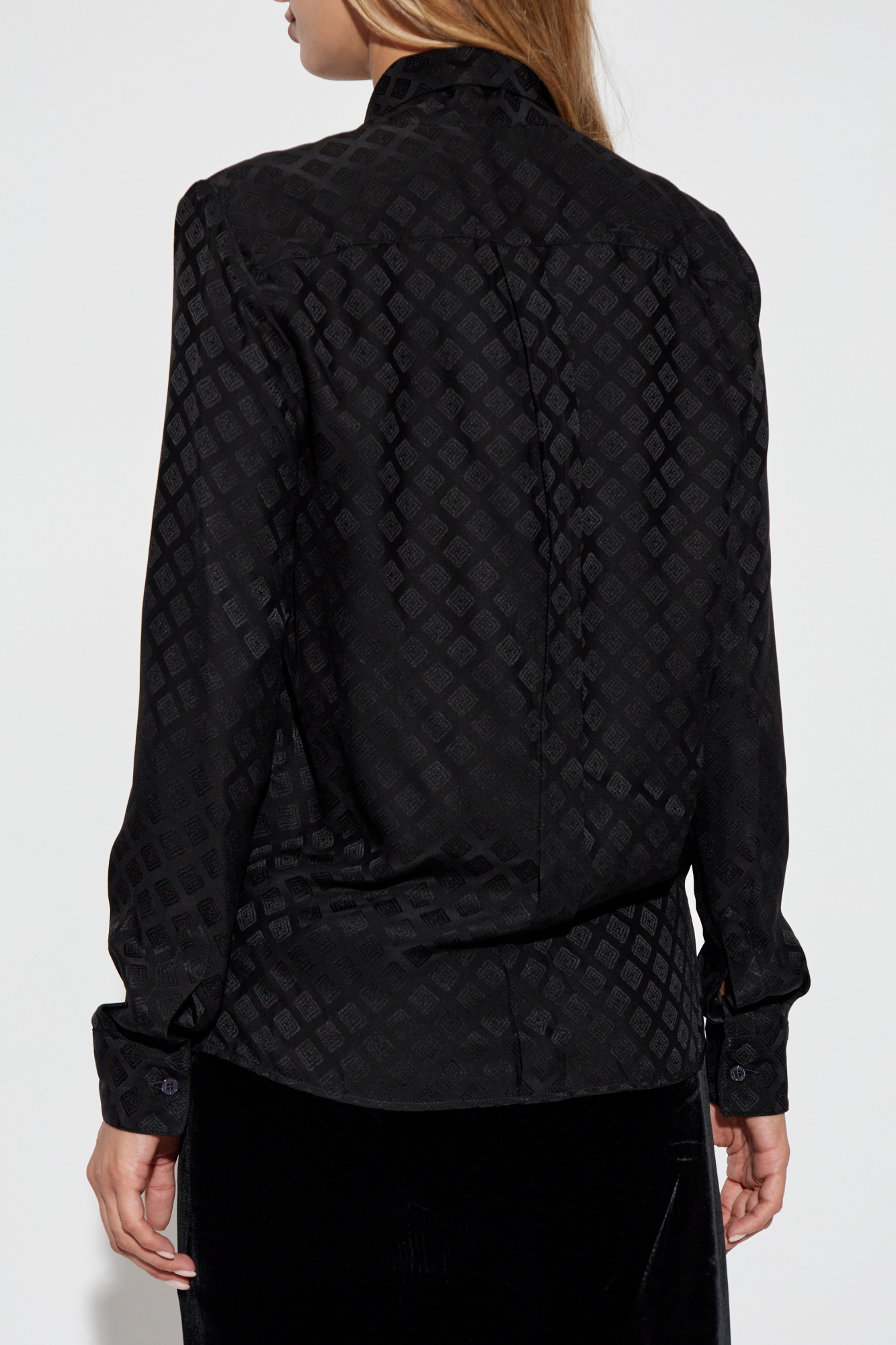 Etro Top With Deep Neckline In Black