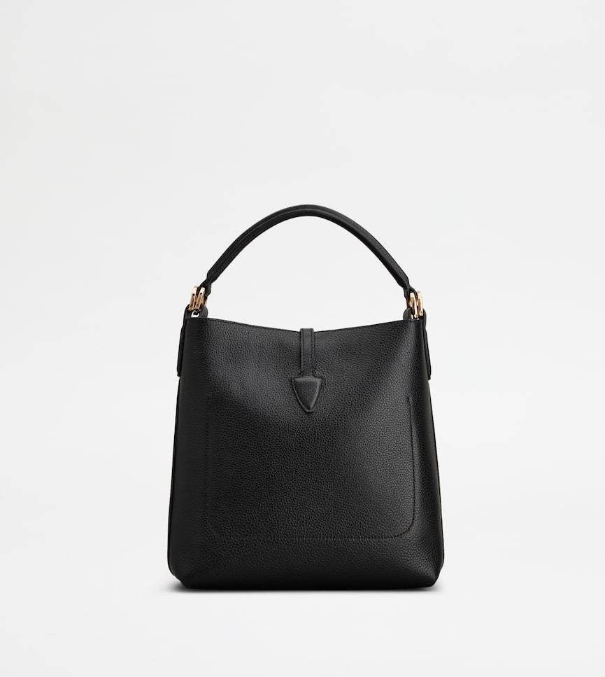 Tod's T Timeless Bucket Bag In Leather Mini In Black