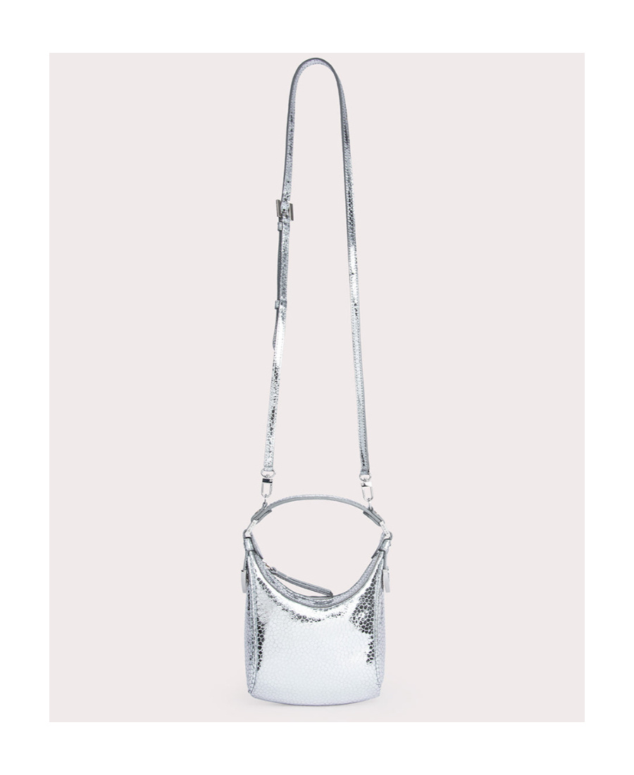 By Far Logo Shoulder Bag In White