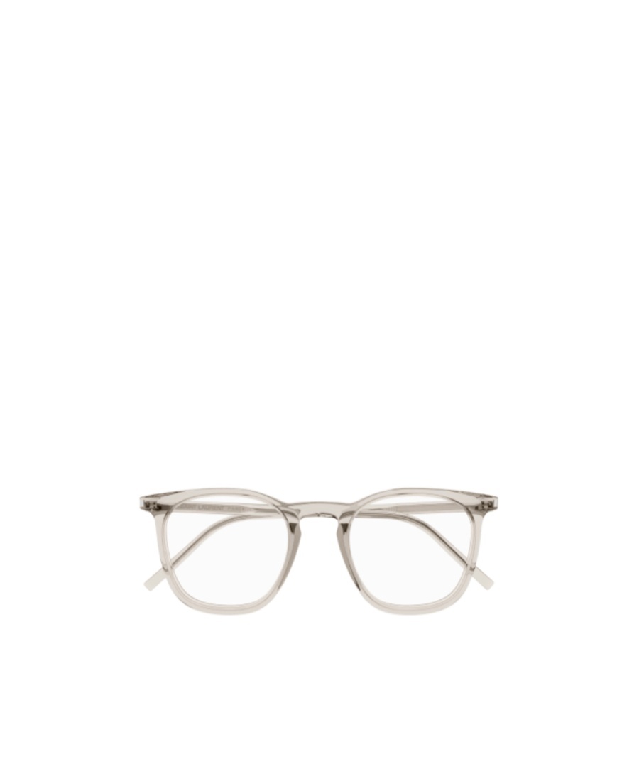 Saint Laurent Sl 623 Square-frame Glasses In Nude