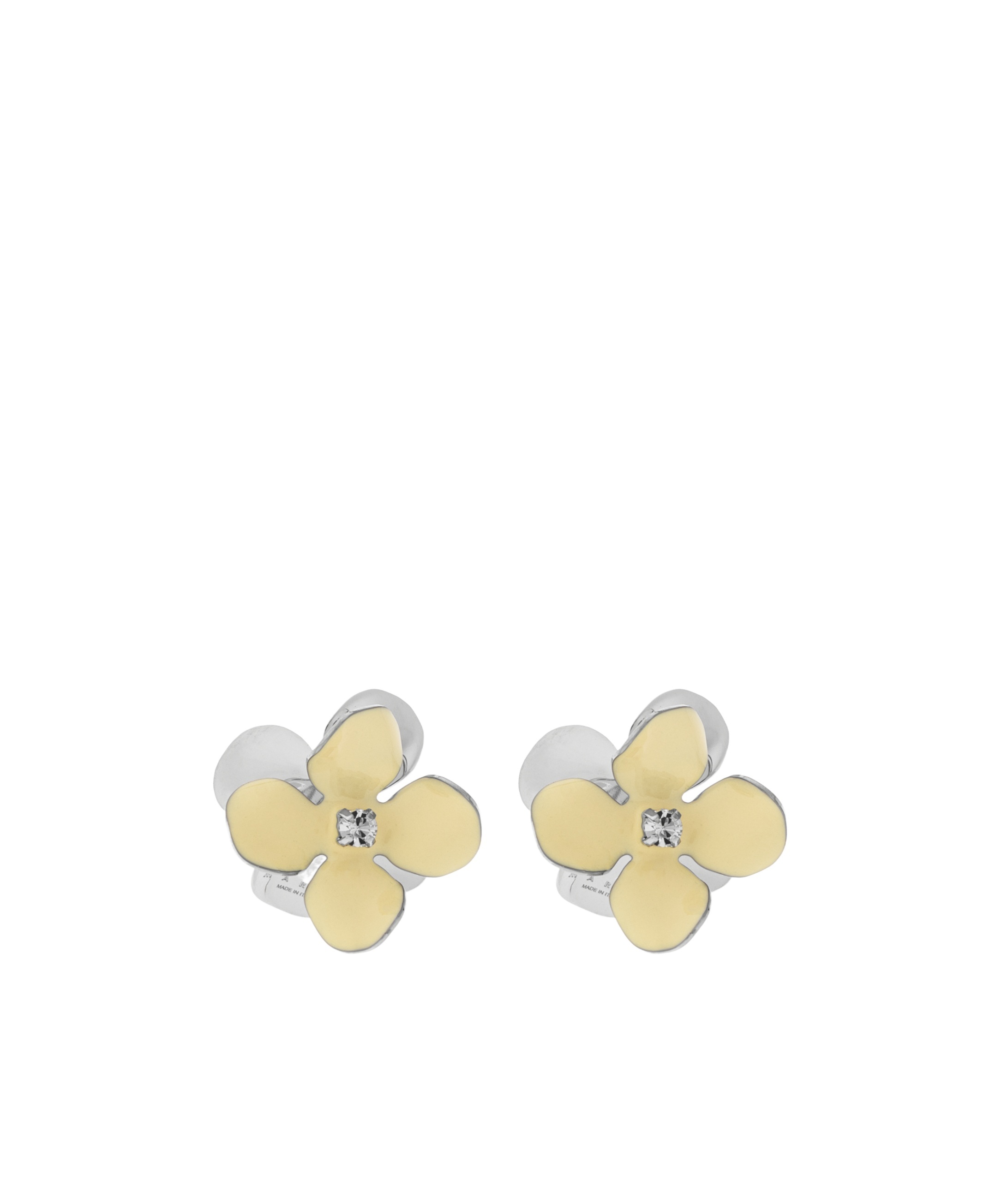 Marni Embellished Floral Motif Earrings In Gold