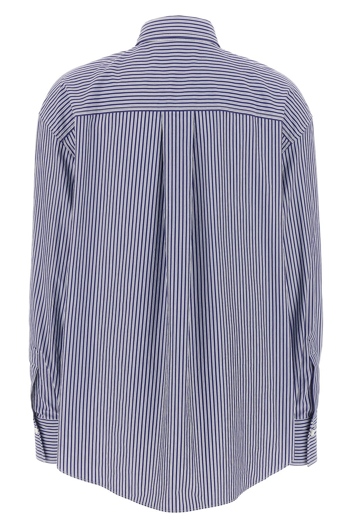 Brunello Cucinelli Monile Striped Shirt Shirt And Blouse Multicolor In Blue
