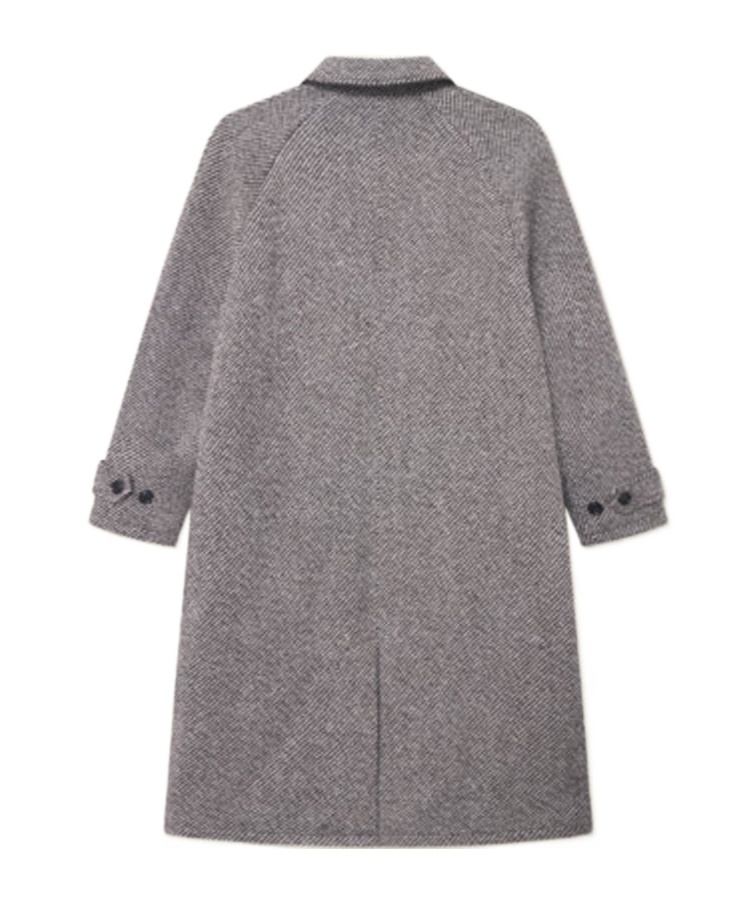 Les Deux Michael Twill Wool Coat In Gray