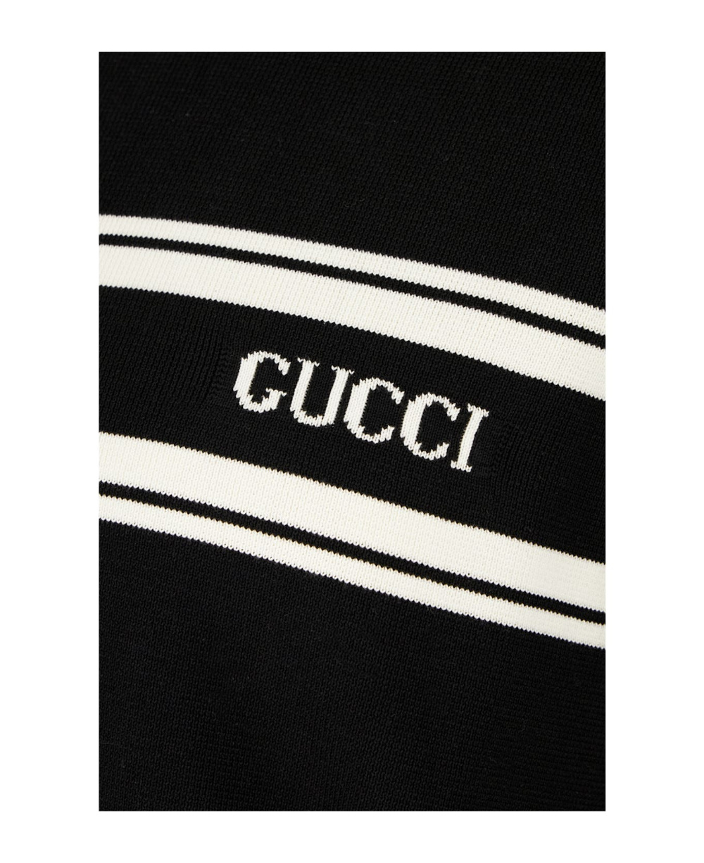 Gucci Crew Neck Sweater In Black