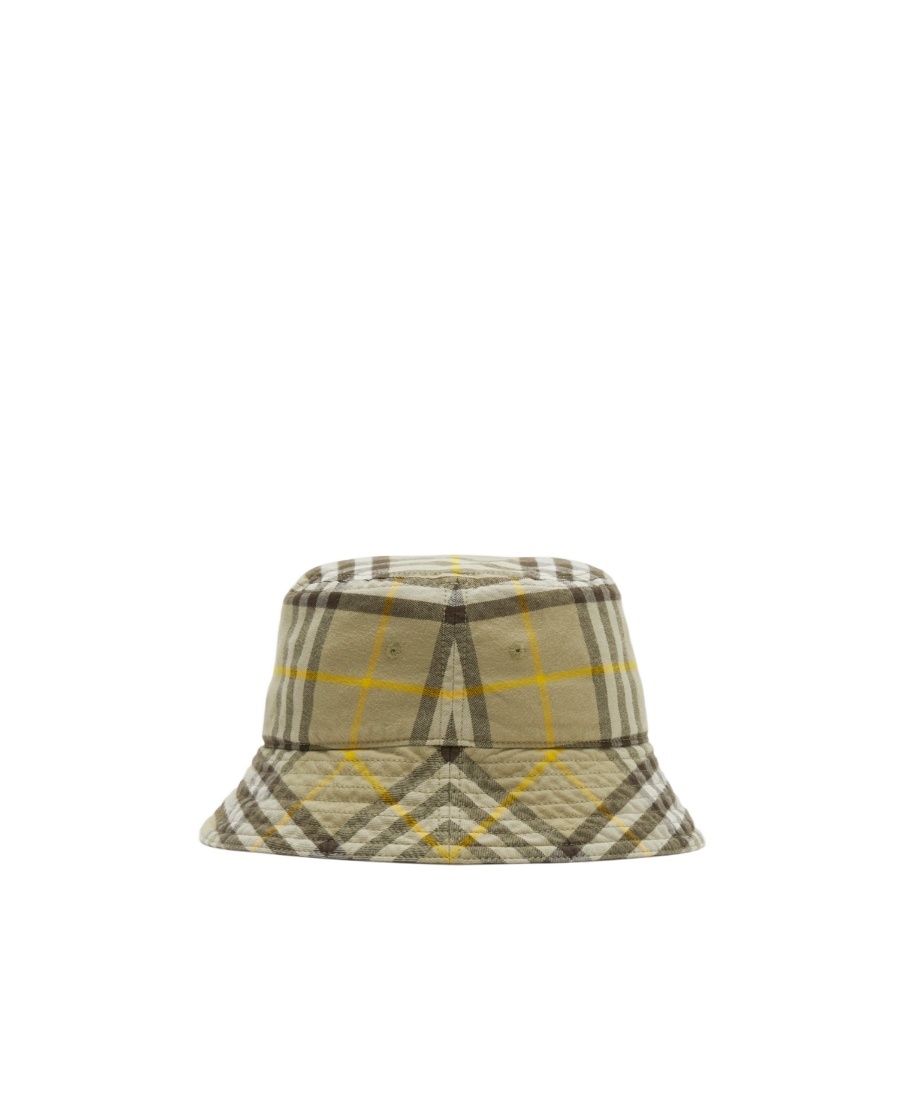 Burberry Vintage Check Cotton Bucket Hat In Nude