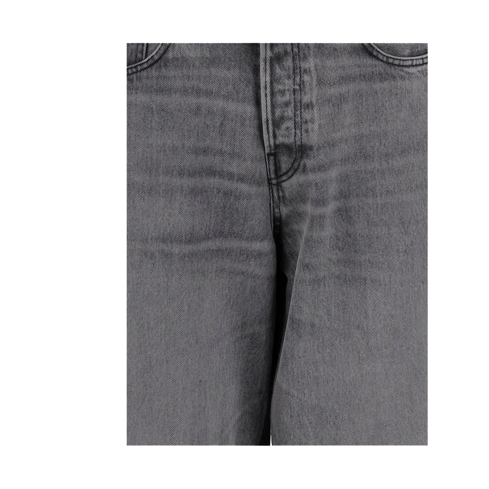 Haikure Grey Cotton Denim Jeans In Brown