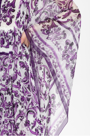 Dolce & Gabbana Majolica-print Dress In Multi